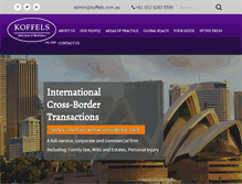 Tablet Screenshot of koffels.com.au